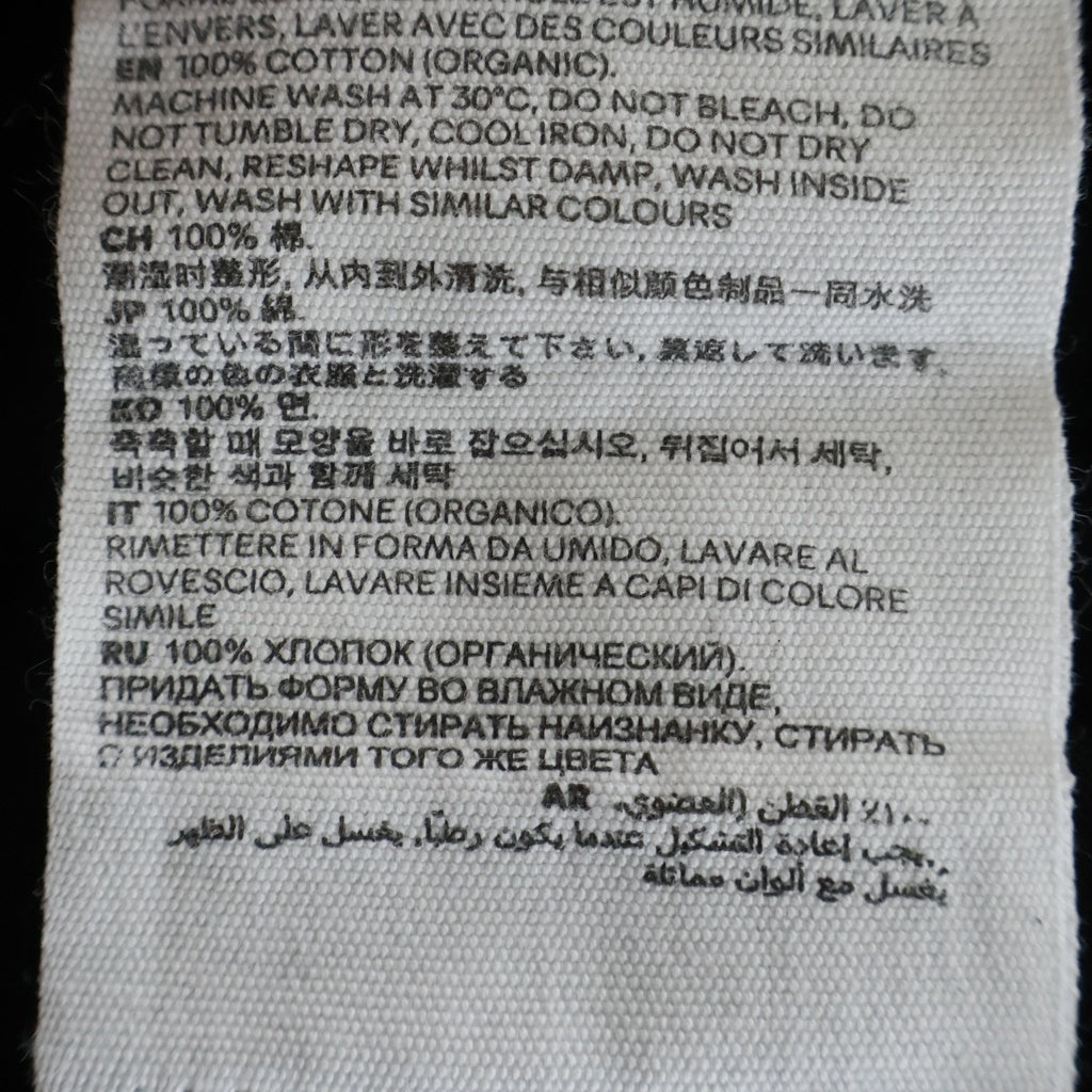 AMI Alexandre Mattiussi(アミアレクサンドルマテュッシ) S/S T-Shirt ハートロゴ刺繍 半袖Tシャツ ブラック BFFJ109.723