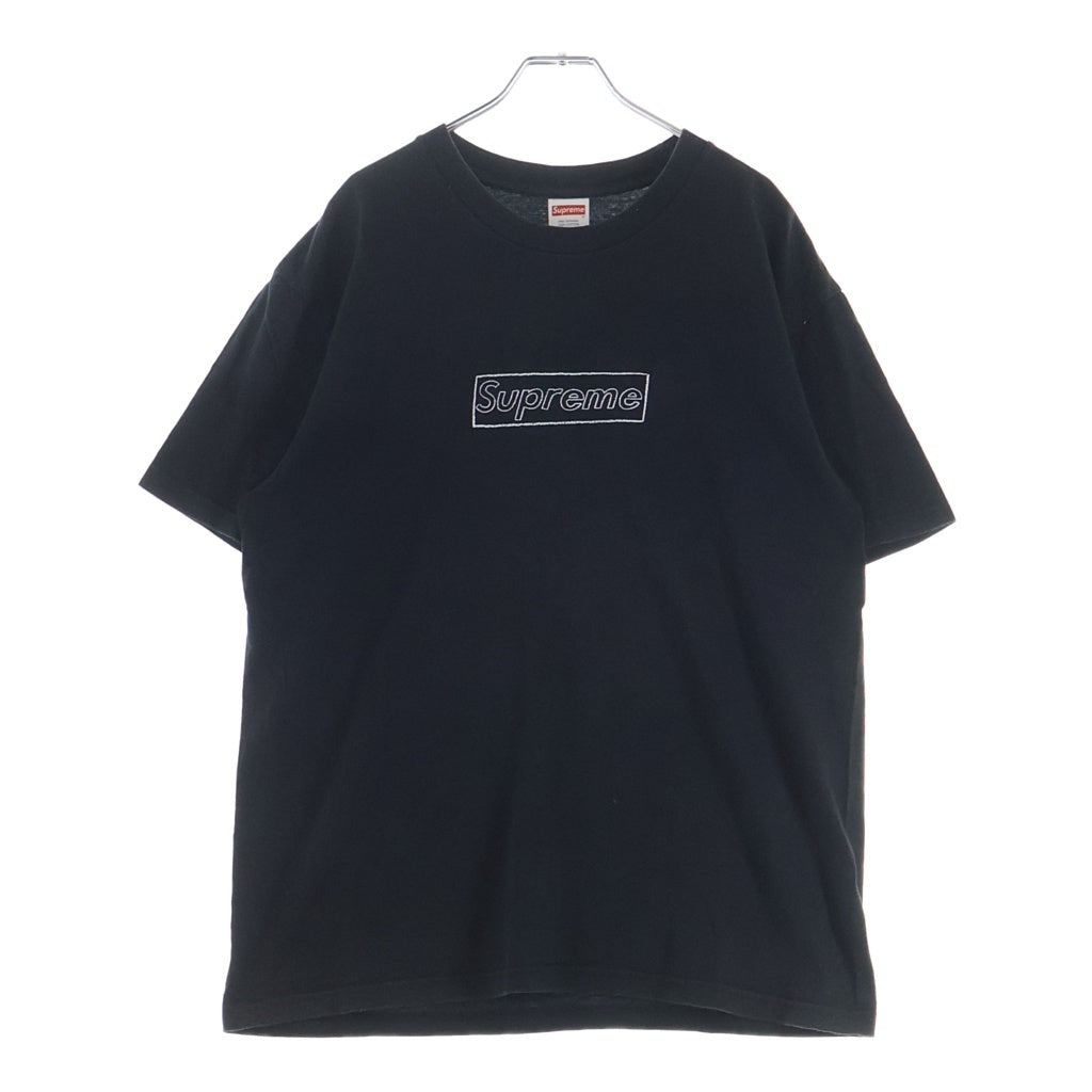 SUPREME(シュプリーム) 21SS Kaws Chalk Box Logo Tee カウズ チョークボックスロゴ 半袖Tシャツ ブラック
