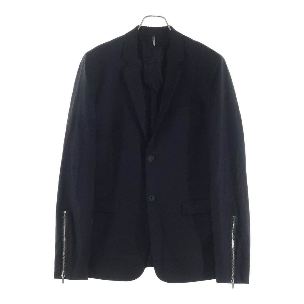 Dior HOMME ディオールオム Zip Wool Tailored Jacket 2B ウールテーラードジャケット ブラック 433C213D2200 Dior HOMME(ディオールオム) Zip Wool Tailored Jacket 2B ウール