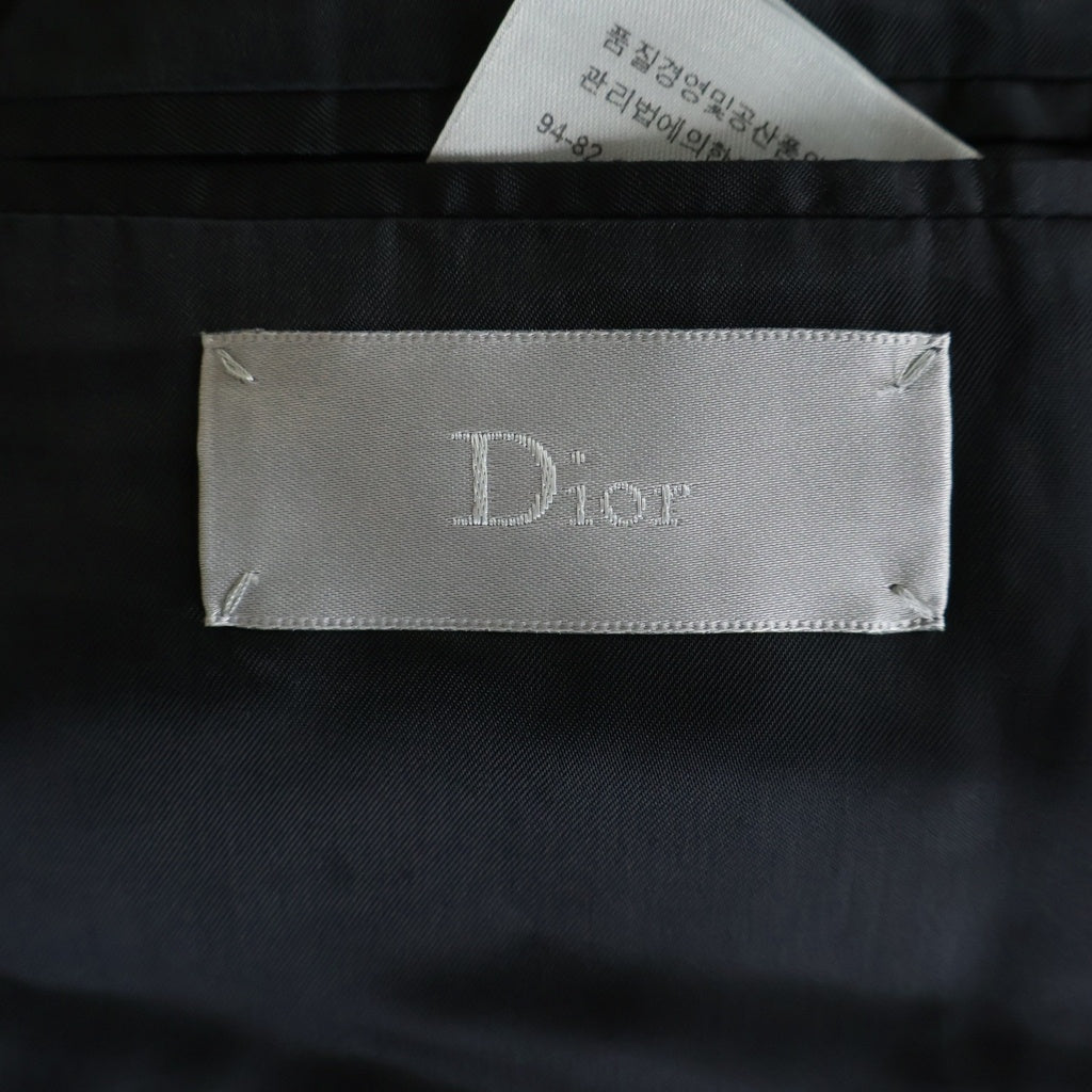 Dior HOMME(ディオールオム) Zip Wool Tailored Jacket 2B ウールテーラードジャケット ブラック 433C213D2200