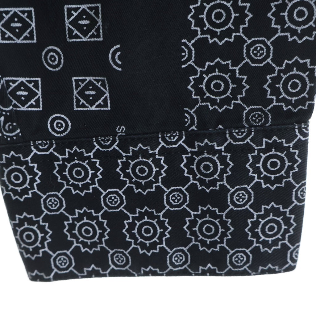 SUPREME(シュプリーム) 20SS Paisley Grid Shirt ペイズリー 長袖シャツ ブラック