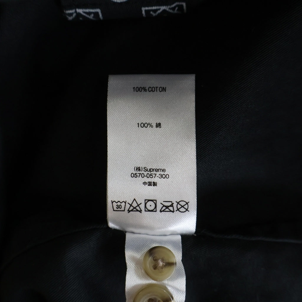 SUPREME(シュプリーム) 20SS Paisley Grid Shirt ペイズリー 長袖シャツ ブラック