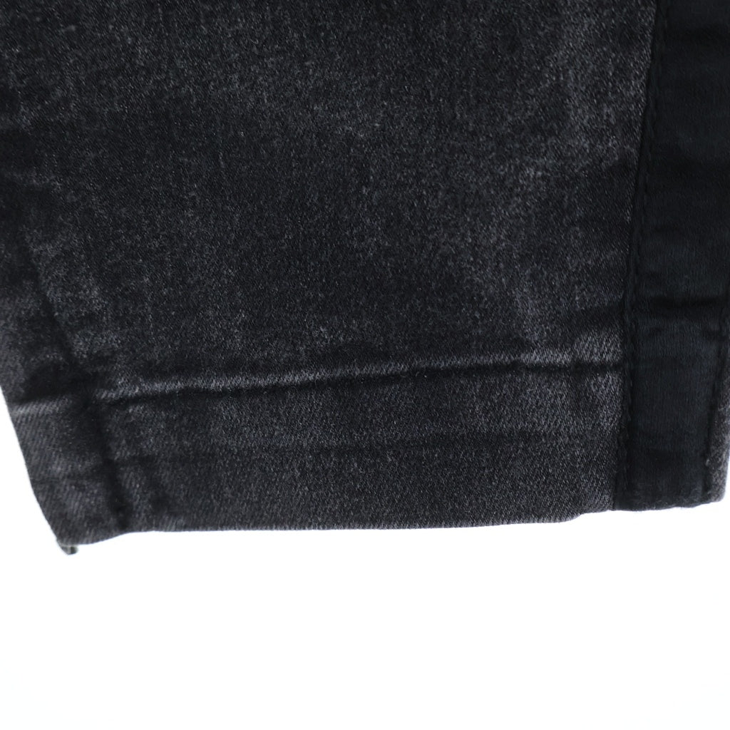 DOLCE & GABBANA(ドルチェアンドガッバーナ) Denim Pants 裾ジップ ロゴプレート デニムパンツ グレー