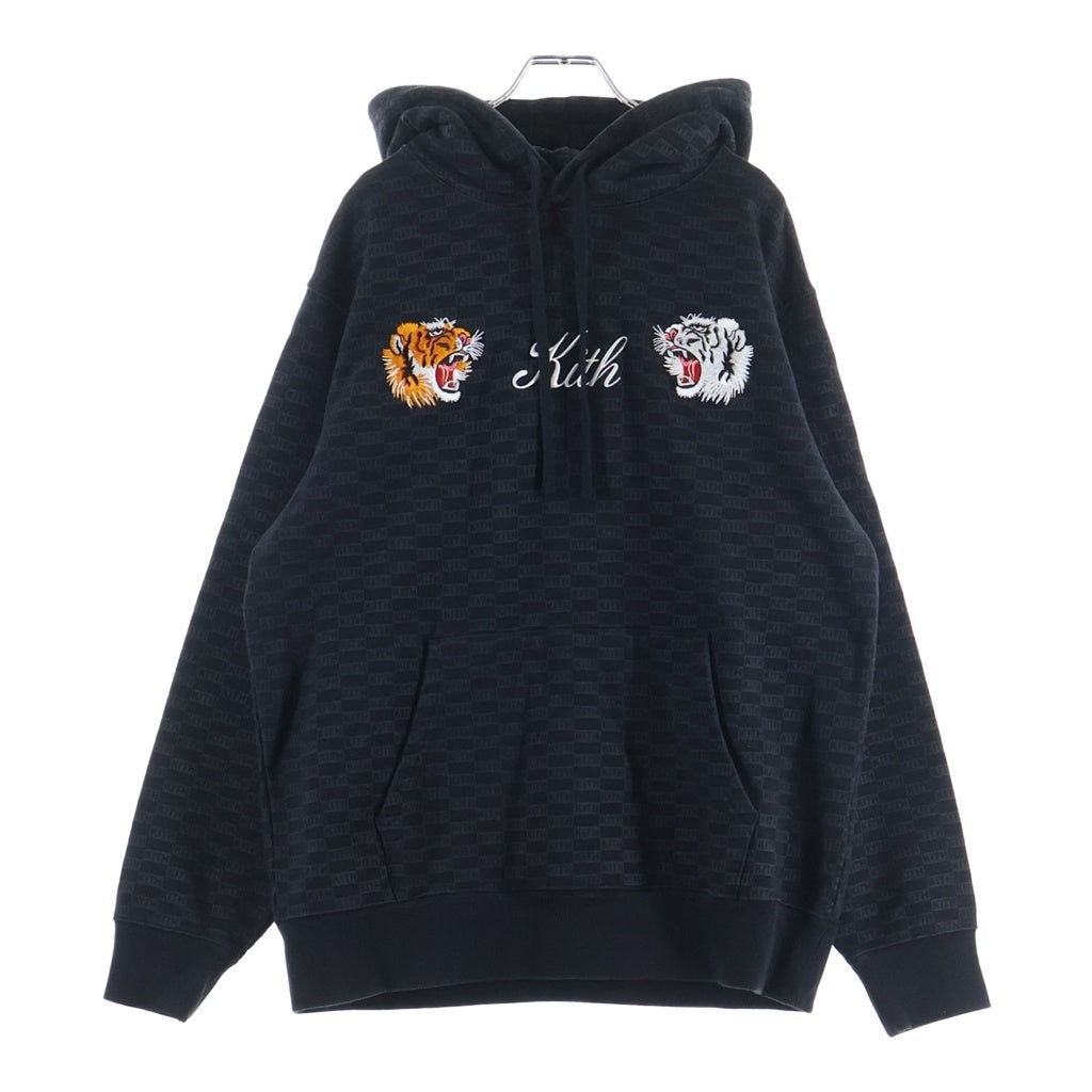 KITH(キス) TOKYO Tiger Souvenir Hoodie KH2443 東京限定タイガー スーベニア 刺繍 ーディー プルオーバー パーカー ブラック