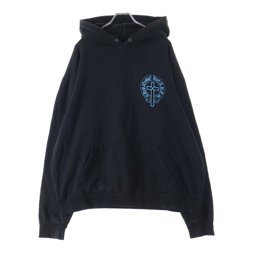 CHROME HEARTS(クロムハーツ) MAPPLETHORPE HOODIE メイプルソープ ホースシュー フーディー プルオーバー スウェットパーカー ブルー/ブラック