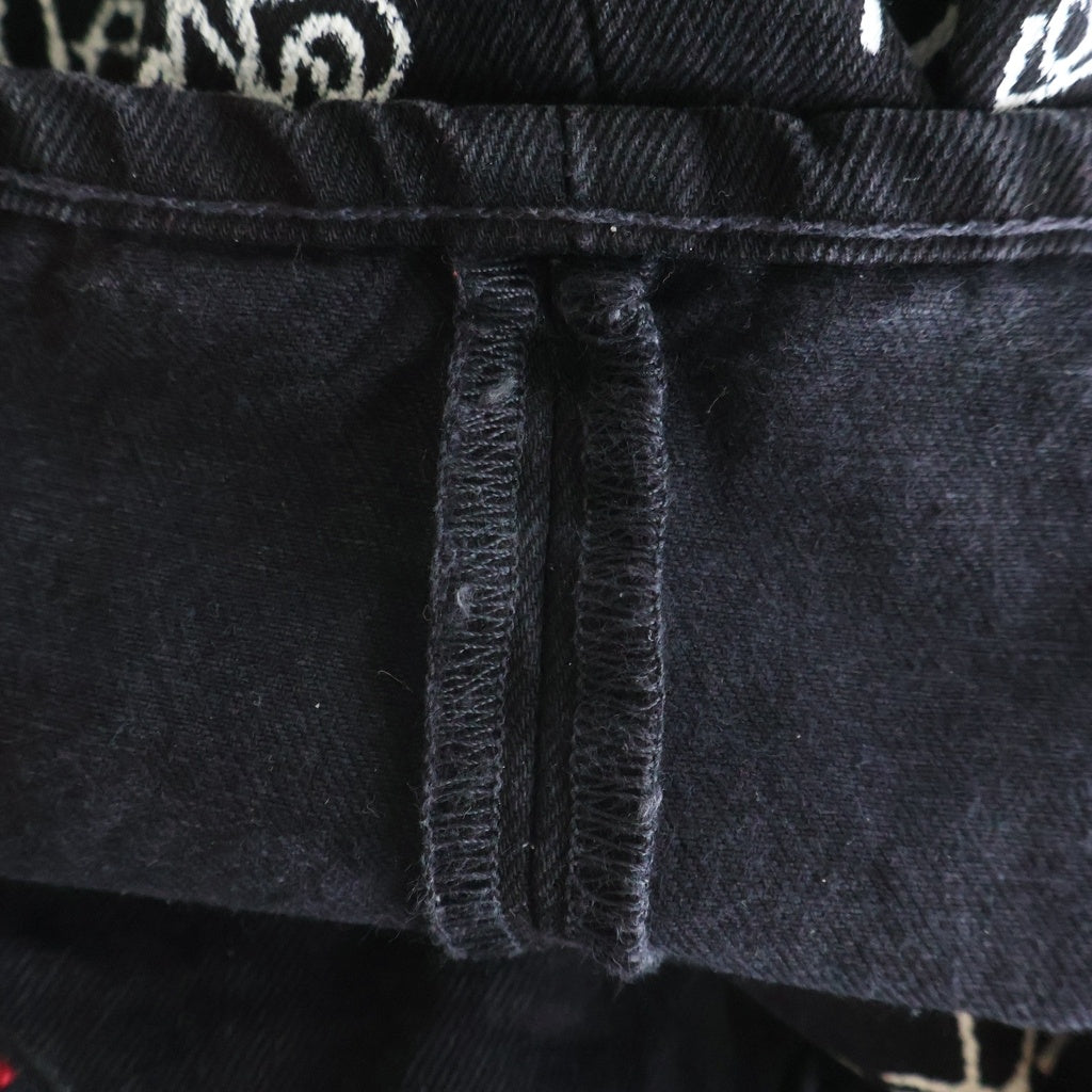 DENIM TEARS(デニムティアーズ) x Stussy x Our Legacy DENIM PANTS ×ステューシー ×アワーレガシー ストレートデニムパンツ ブラック