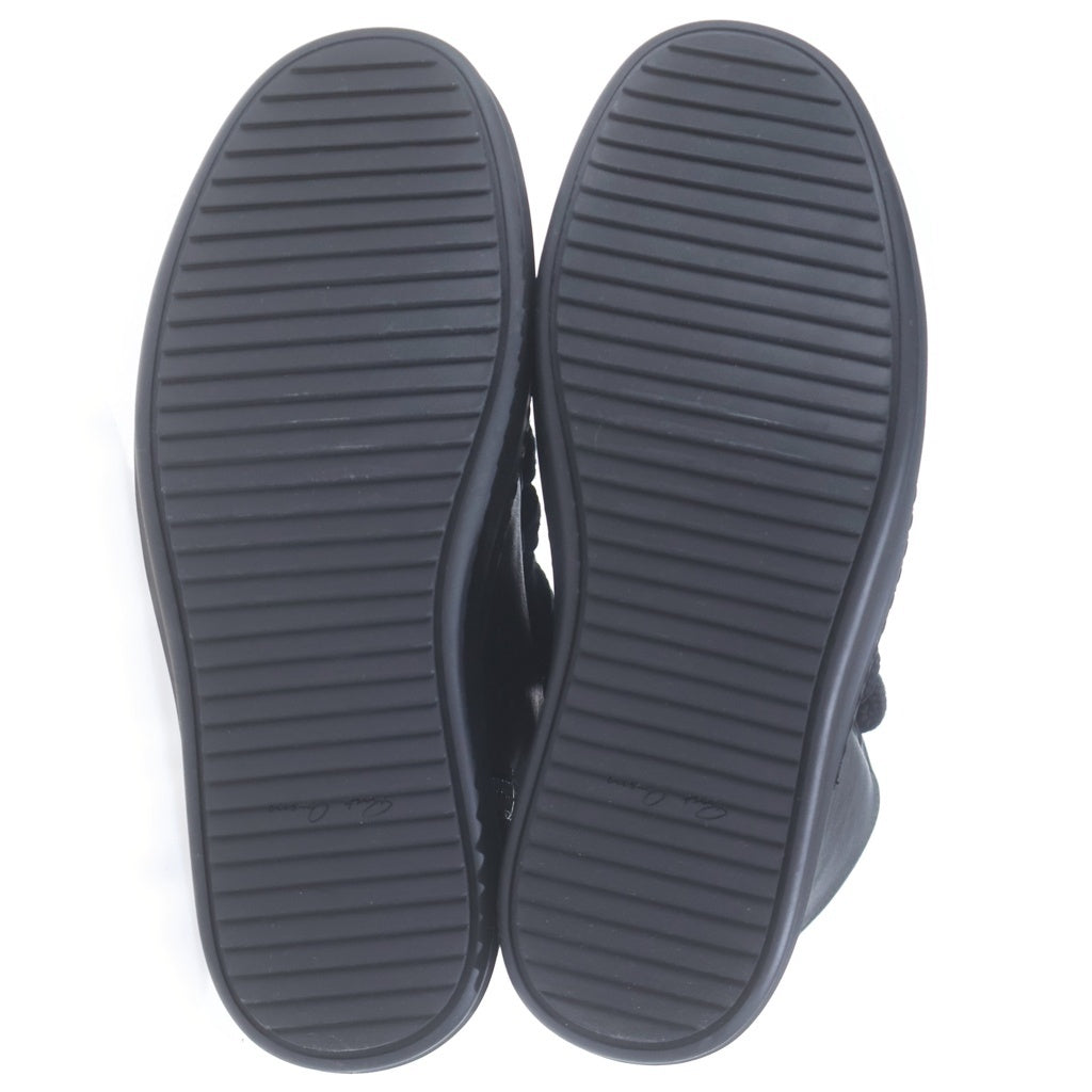 Rick Owens(リックオウエンス) JUMBOLACE SNEAKER ジャンボレース レザーハイカットスニーカー ブラック RP01F6878-LCOW2