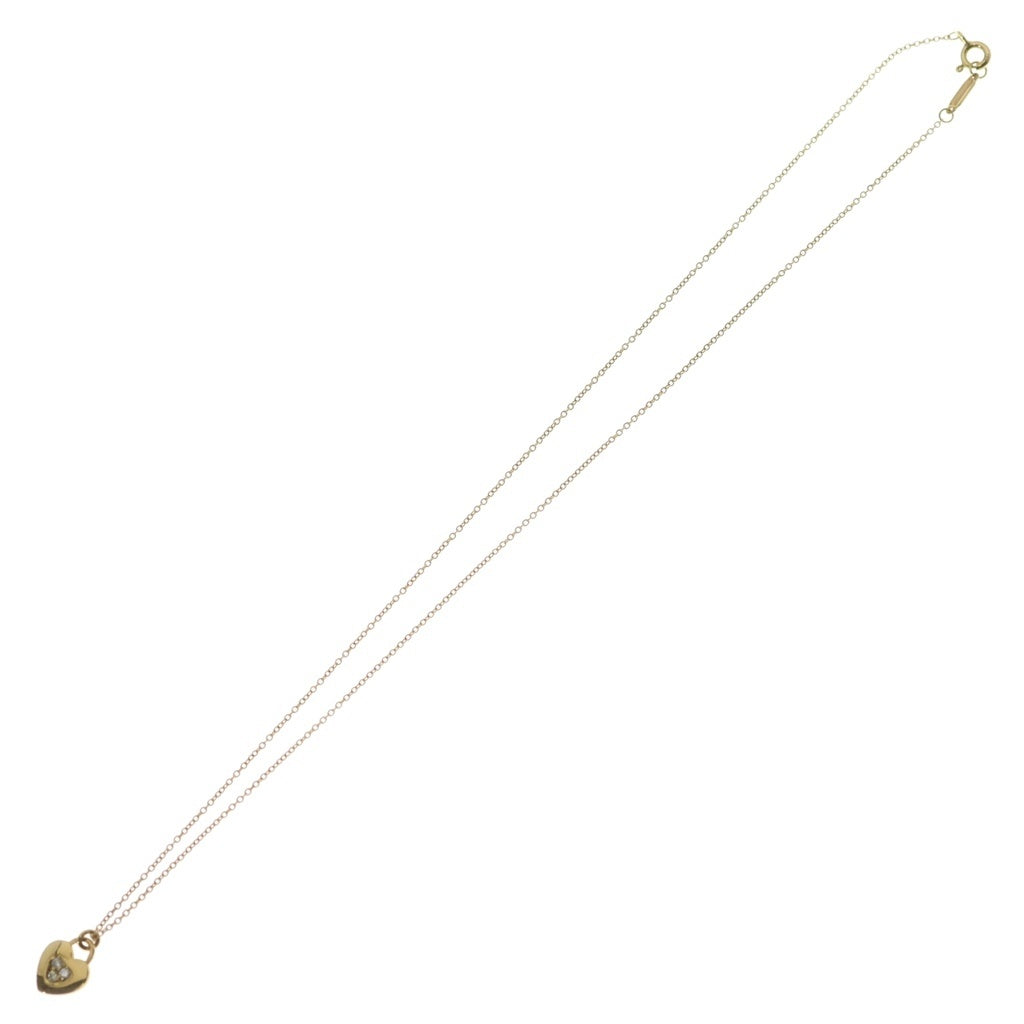 TIFFANY & Co.(ティファニー) 18KYG ハートロック ダイヤモンド ペンダントトップ イエローゴールド レディース