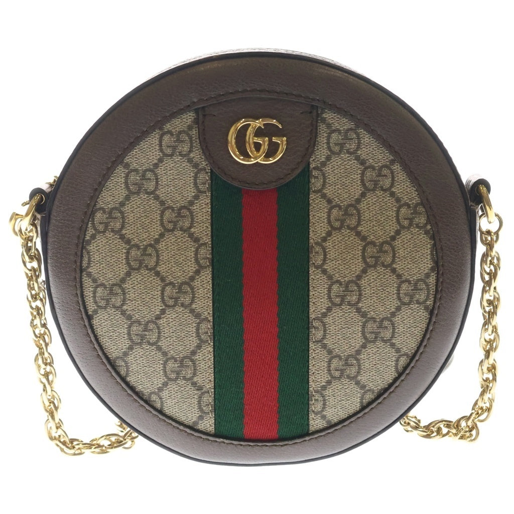 GUCCI(グッチ) オフィディア GG ミニ ラウンド ショルダーバッグ ベージュ 550618 レディース