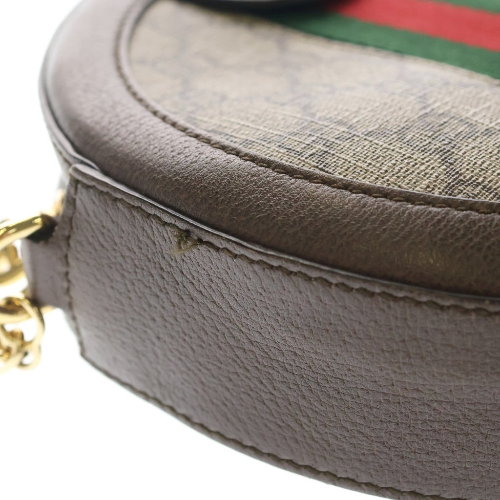 GUCCI(グッチ) オフィディア GG ミニ ラウンド ショルダーバッグ ベージュ 550618 レディース