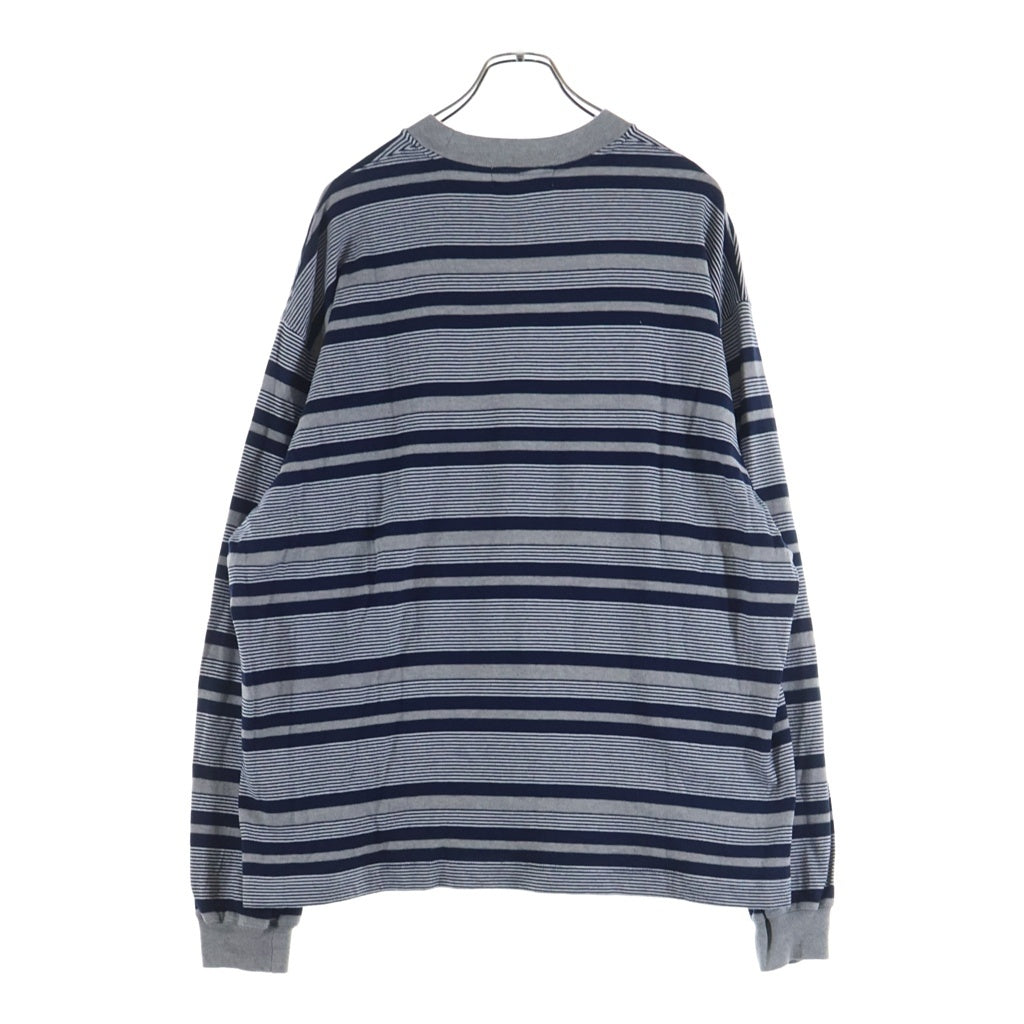 everyone(エブリワン) Border Long Sleeve T-Shirt ボーダー長袖Tシャツ ロンT グレー EV24-CS20