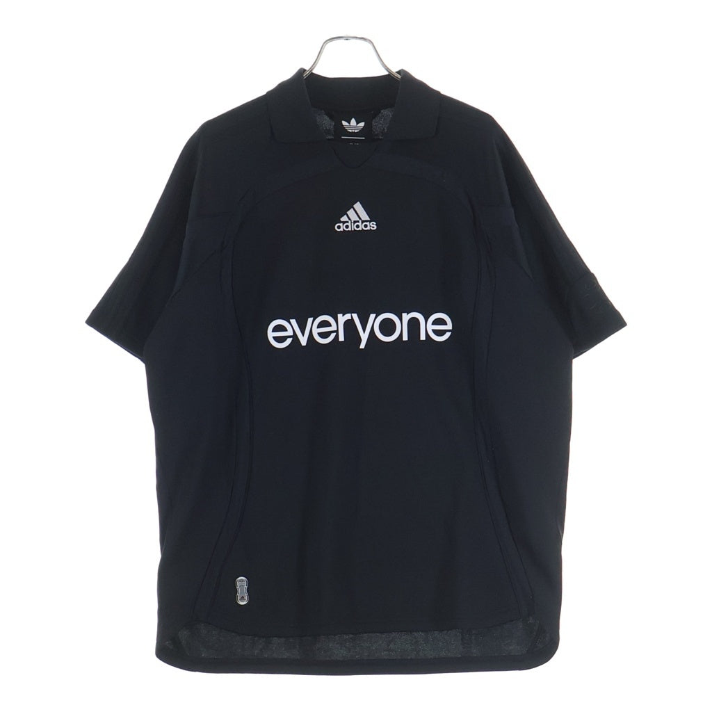 everyone(エブリワン) ×adidas JERSEY アディダス 半袖ポロシャツ ブラック KR6708