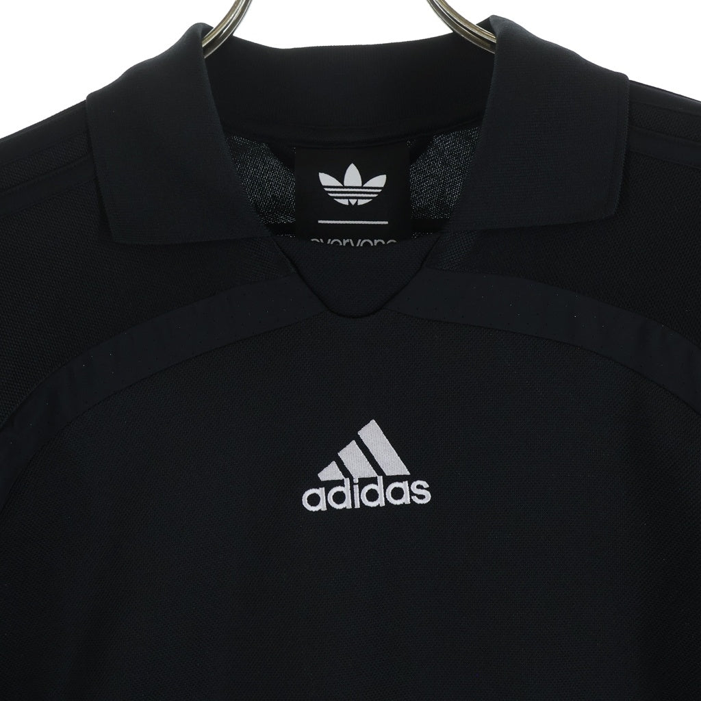 everyone(エブリワン) ×adidas JERSEY アディダス 半袖ポロシャツ ブラック KR6708