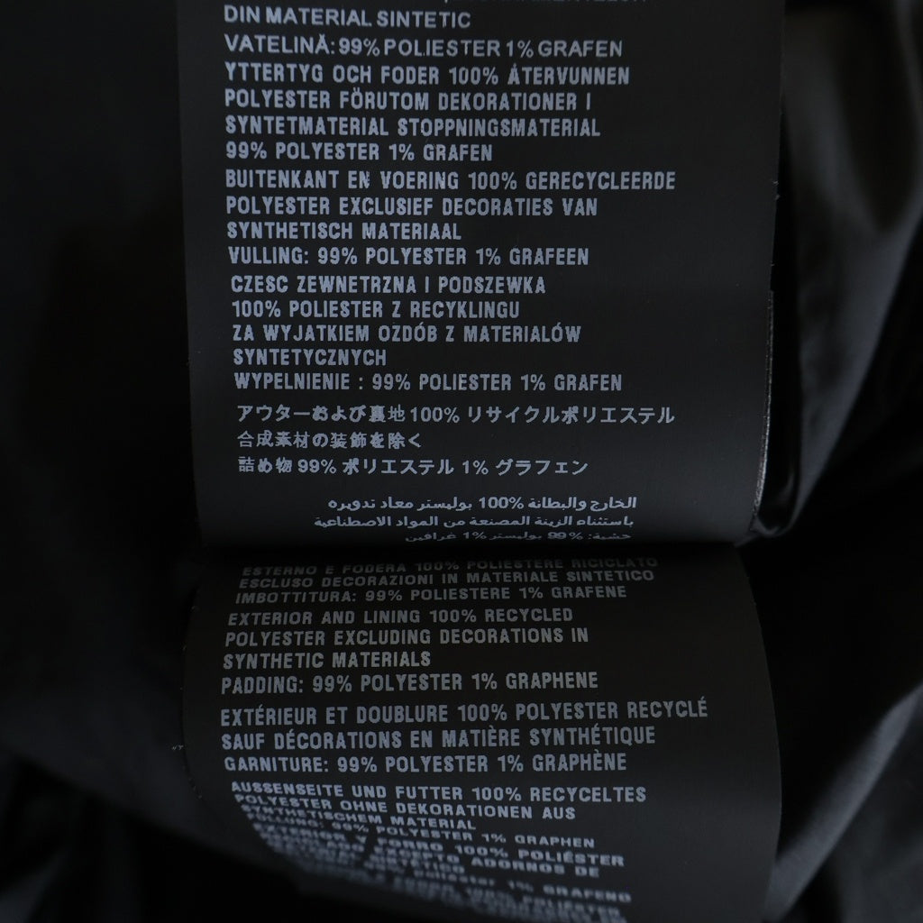 PRADA SPORT(プラダ スポーツ) 21AW BEYOND THE LINE ラバーロゴ パデットダブルジップアップジャケット ブラック LR-MX008-MK2 SGB296 S192