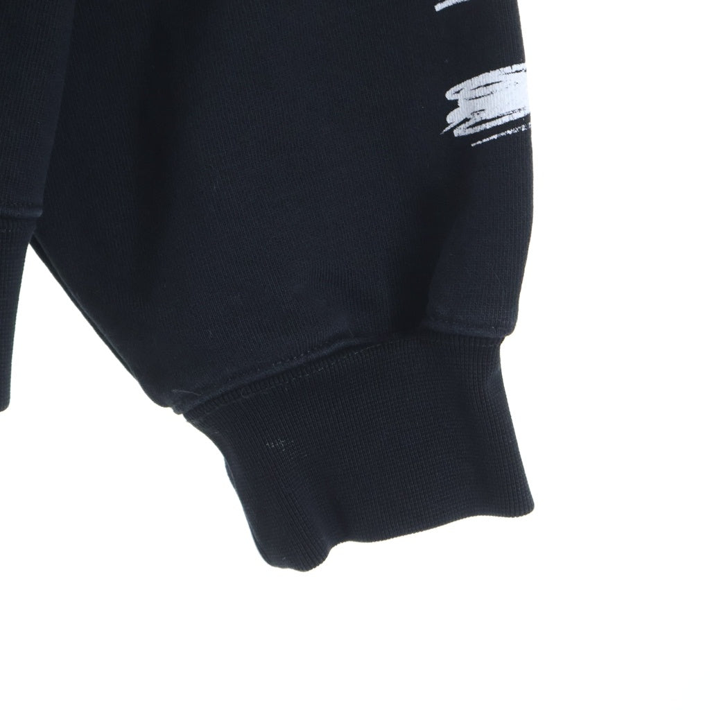 VETEMENTS(ヴェトモン) 21AW WORLD TOUR LOGO HOODIE ワールドツアーロゴフーディ バックプリントスウェットプルオーバーパーカー ブラック UA52TR910W