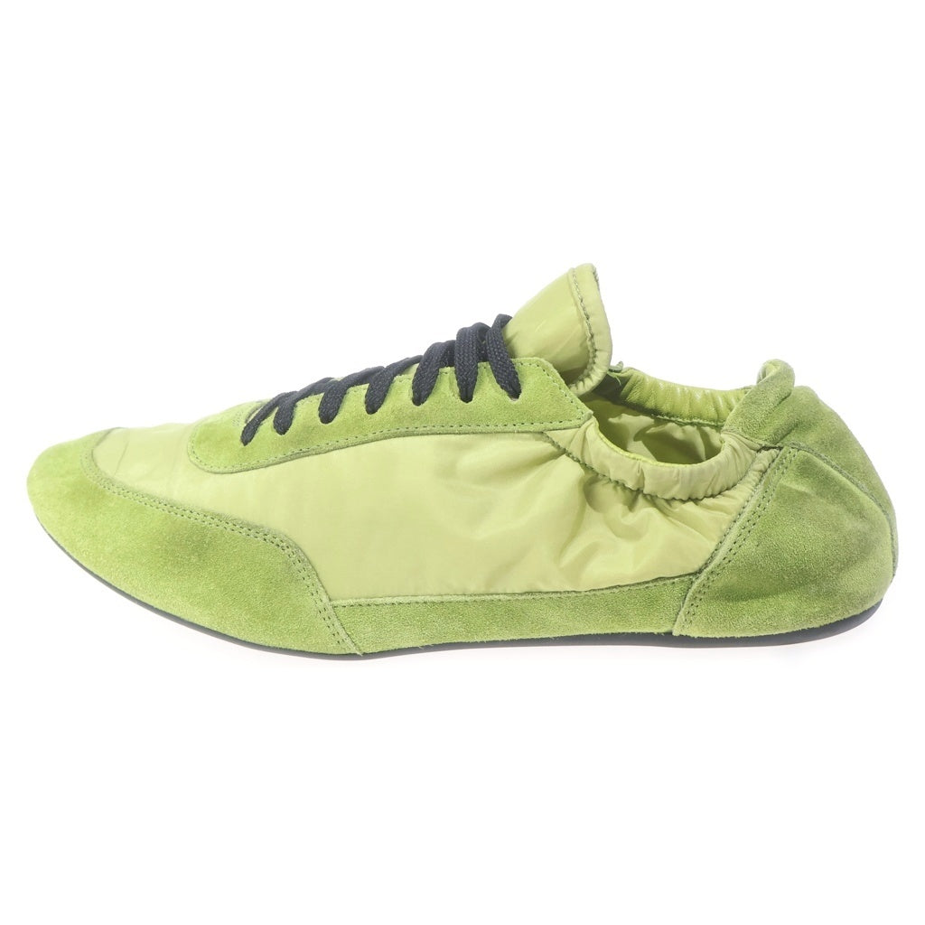 PRADA(プラダ) Collapse Re-Nylon and Suede Elasticized Sneakers コラパス スエード エラスティック スニーカー グリーン