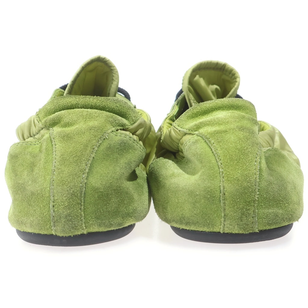 PRADA(プラダ) Collapse Re-Nylon and Suede Elasticized Sneakers コラパス スエード エラスティック スニーカー グリーン