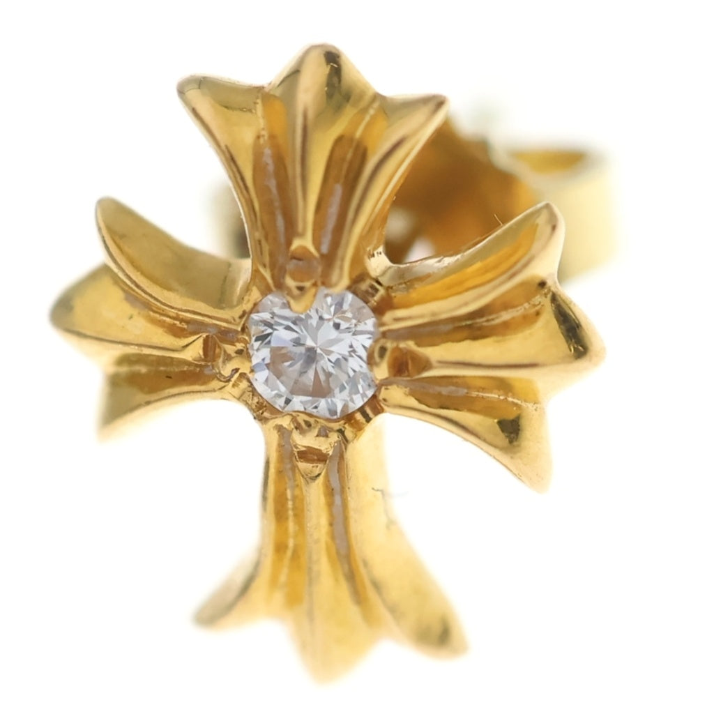 CHROME HEARTS(クロムハーツ) 22K No2 CH PLS 1DIA CHプラス スタッドピアス 1ダイヤ ゴールド BCA021