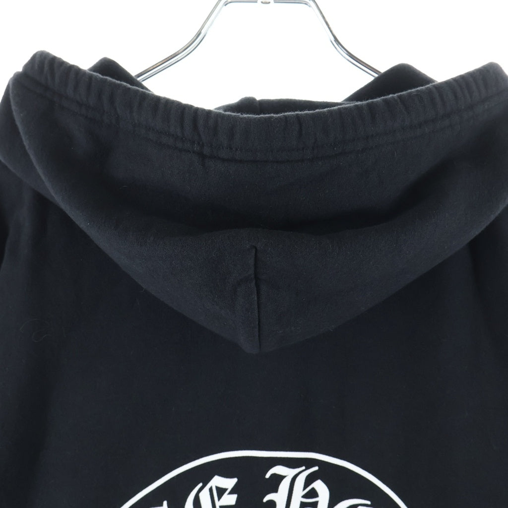 CHROME HEARTS(クロムハーツ) SWTSHRT HD ZIP 東京限定バックホースシュープリントダガージップパーカー フーディ ブラック