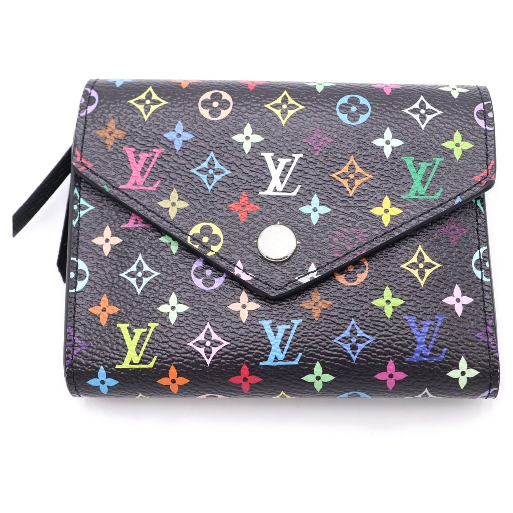 LOUIS VUITTON(ルイヴィトン) マルチモノグラム ポルトフォイユ ヴィクトリーヌ 三つ折り財布 M14163 ブラック