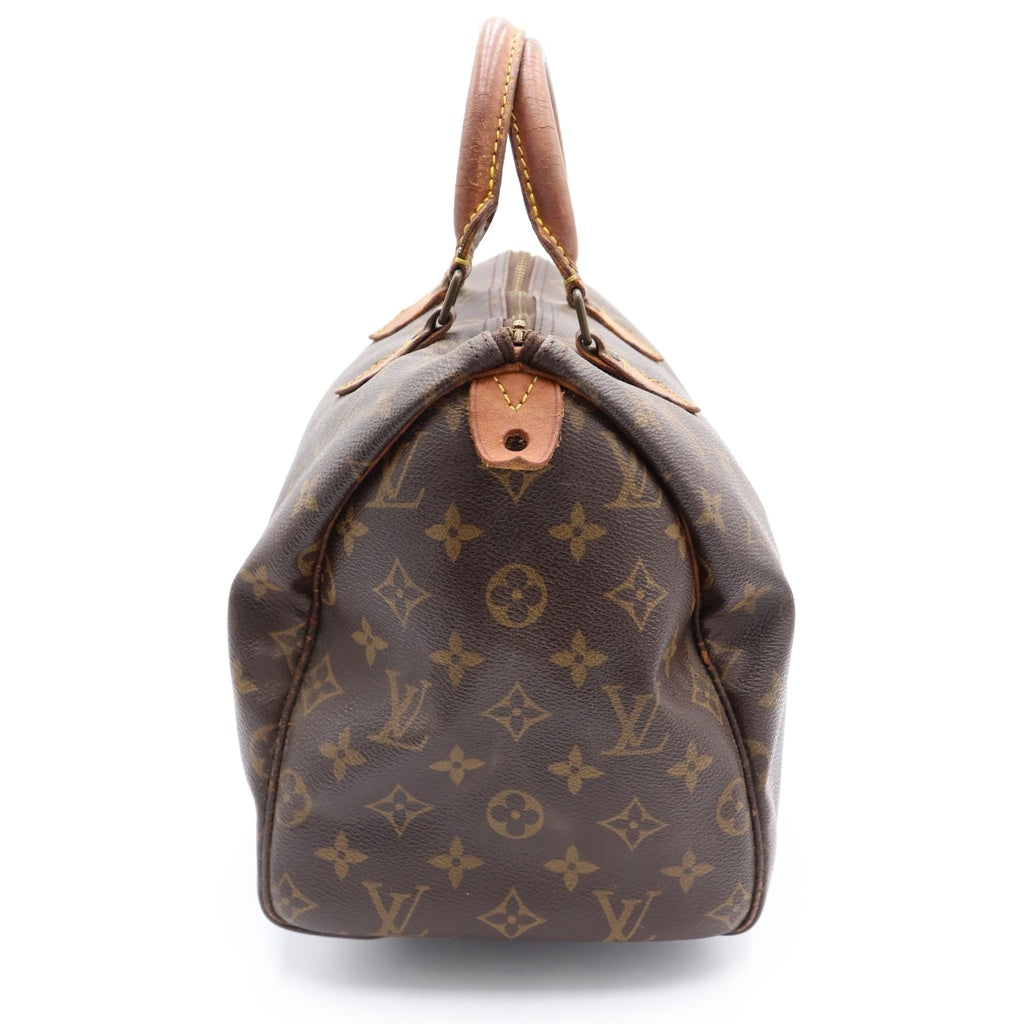 LOUIS VUITTON(ルイヴィトン) モノグラム スピーディ30 PVC レザー ハンドバッグ ブラウン M41526 M41526 レディース