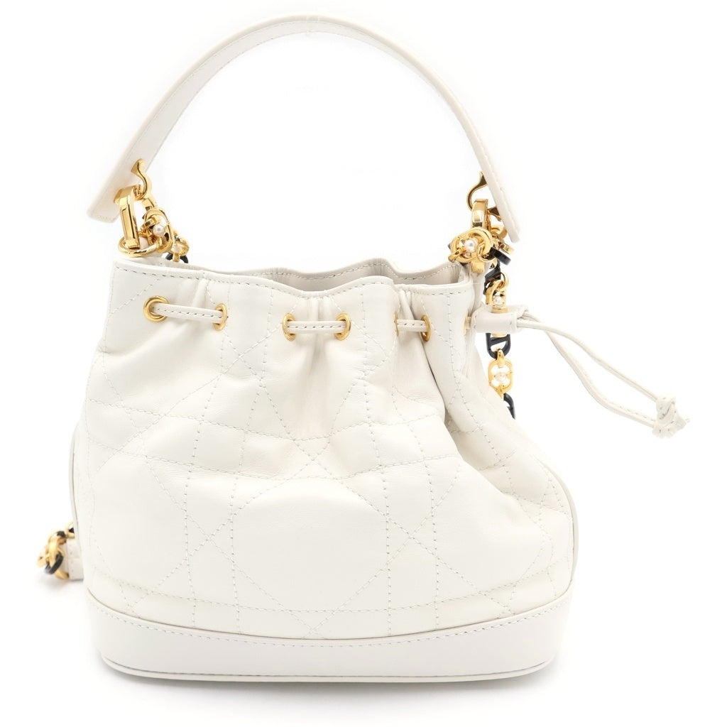 DIOR(ディオール) JOLIE スモール バケットバッグ ショルダーバッグ ホワイト M2780UNKW レディース