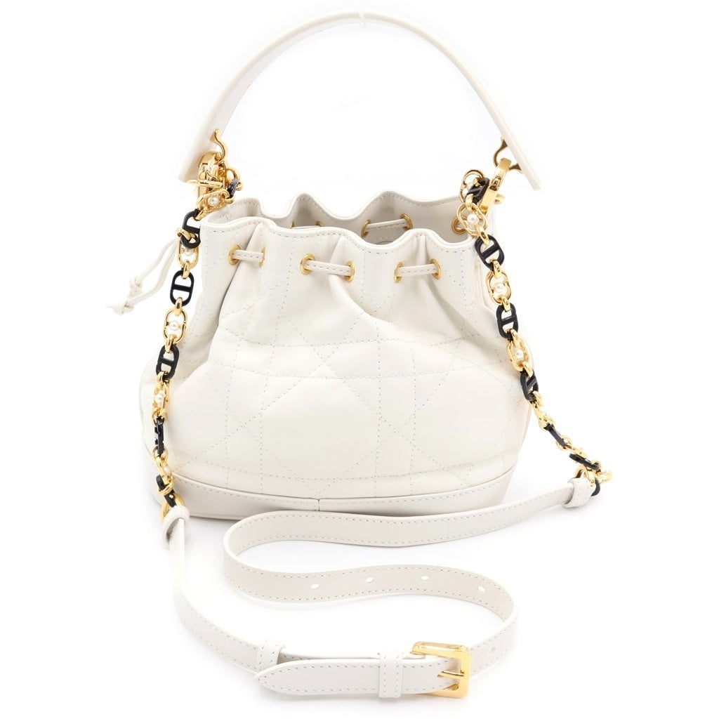 DIOR(ディオール) JOLIE スモール バケットバッグ ショルダーバッグ ホワイト M2780UNKW レディース