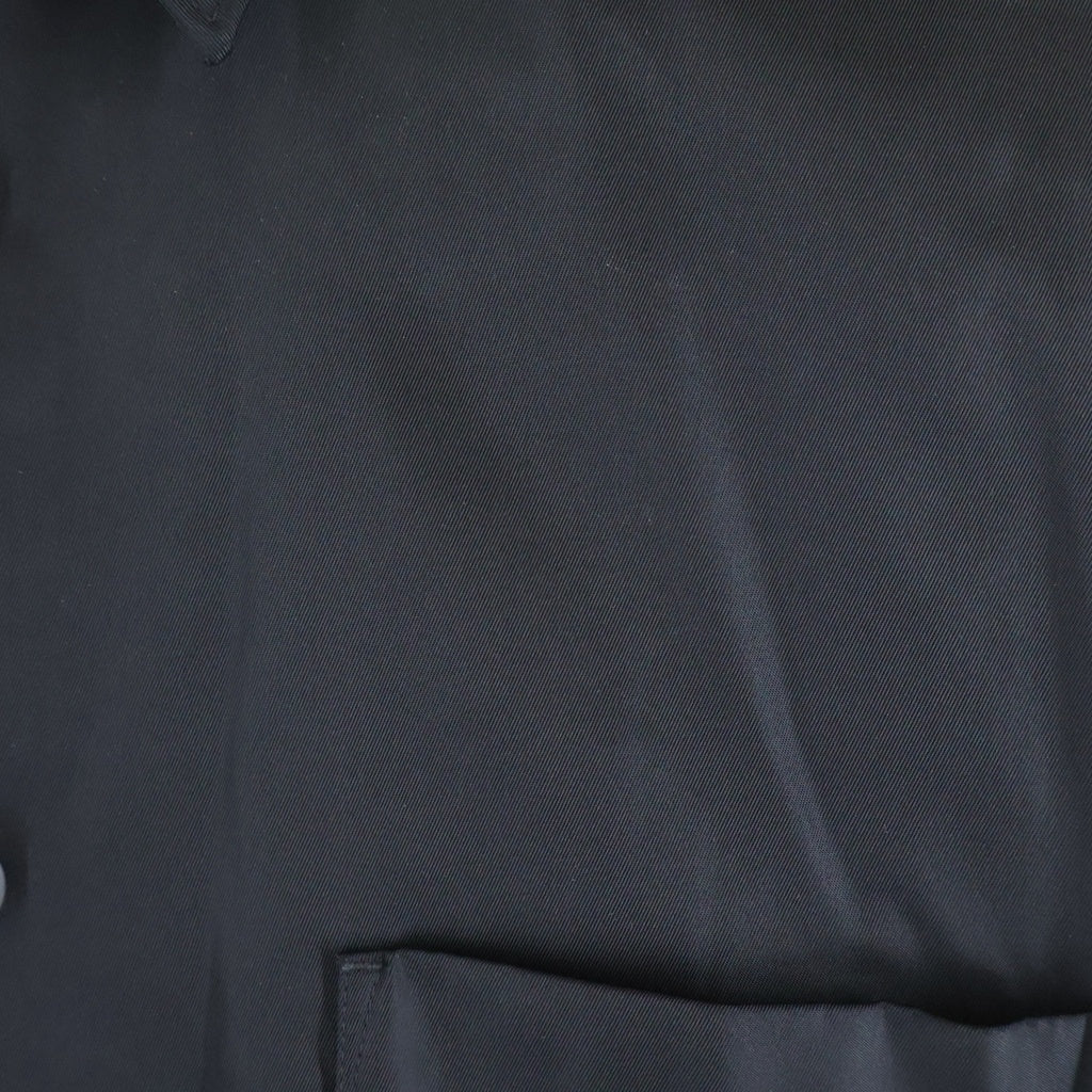PRADA(プラダ) Re-Nylon Oversize Shirt トライアングルロゴ リナイロン 長袖シャツ ブラック SC601