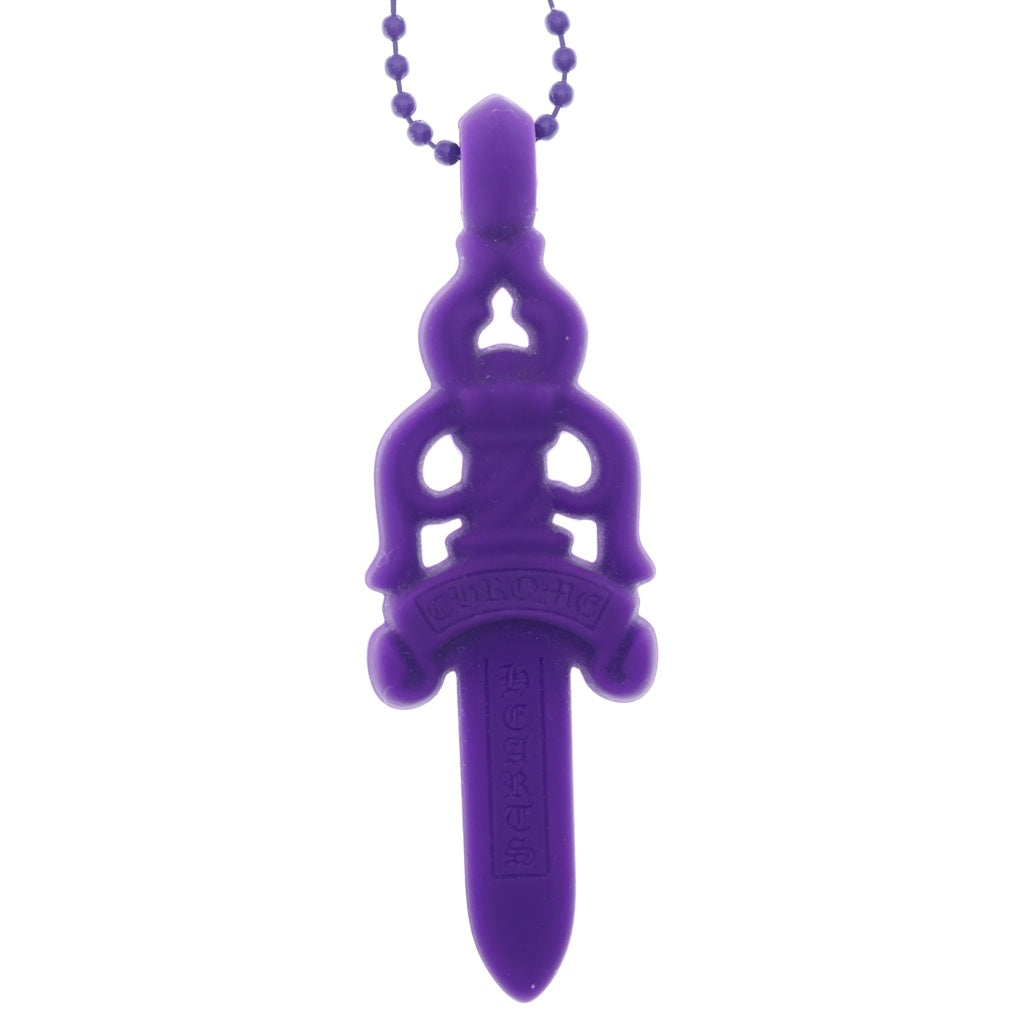 CHROME HEARTS(クロムハーツ) RUBBER LARGE DAGGER ラバーラージダガー シリコンネックレス パープル