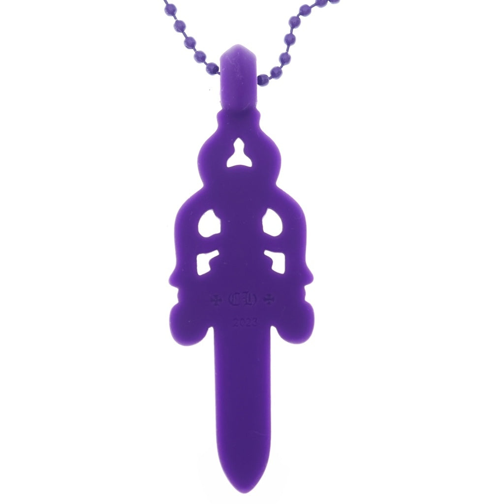CHROME HEARTS(クロムハーツ) RUBBER LARGE DAGGER ラバーラージダガー シリコンネックレス パープル