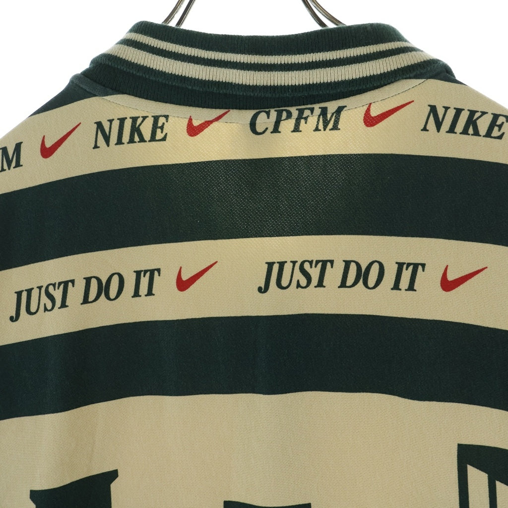 NIKE(ナイキ) 21SS xCPFM Longsleeve Polo DA2592-397 xカクタスプラントフリーマーケット 襟付き ポロ ロングスリーブカットソー グリーン/ベージュ