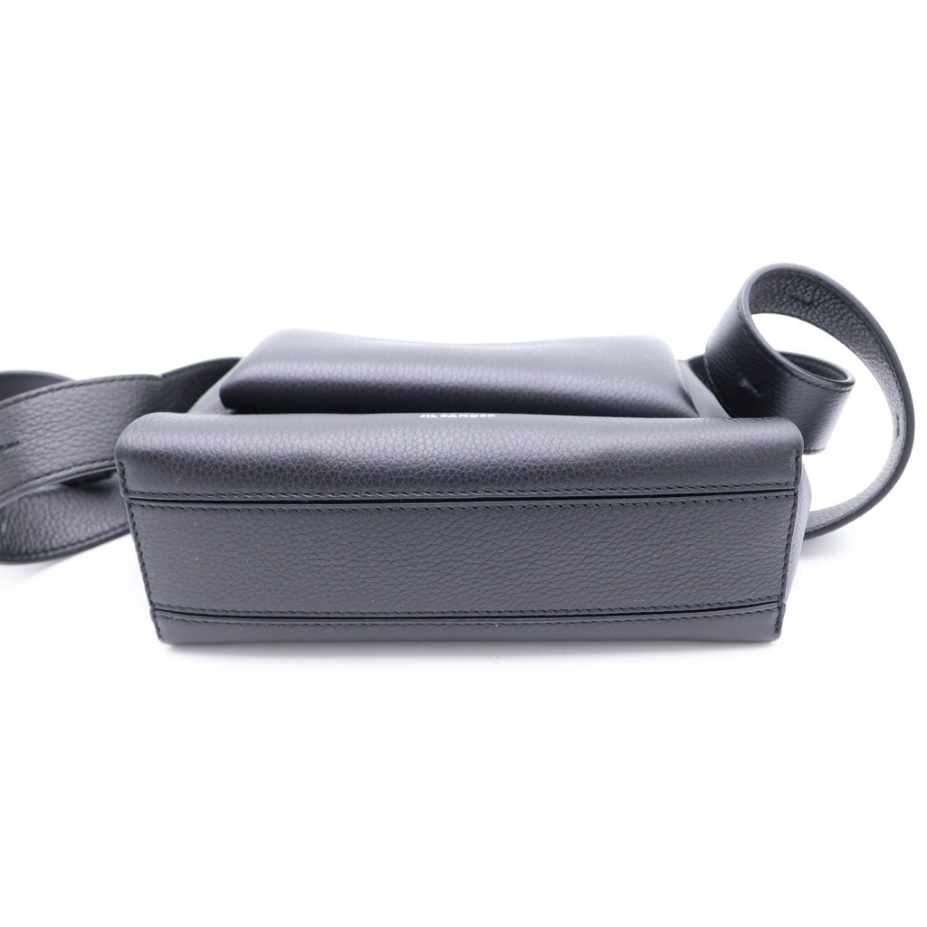 JIL SANDER(ジルサンダー) ENVELOPE MESSENGER MINI エンベロープ メッセンジャー ミニ ショルダーバッグ ブラック レディース