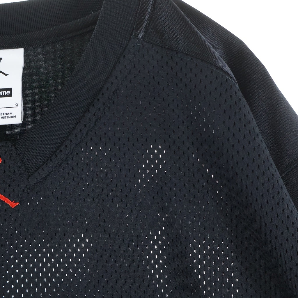 SUPREME(シュプリーム) 26SS ×Jordan Warm Up Jersey ×ジョーダン ウォームアップジャージ メッシュ 半袖カットソー Tシャツ ブラック -