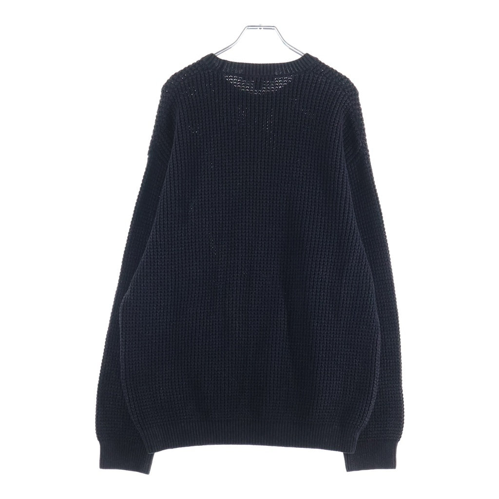 SUPREME(シュプリーム) 26SS Melange Rib Knit Sweater メランジ リブ クルーネック ニットセーター ブラック
