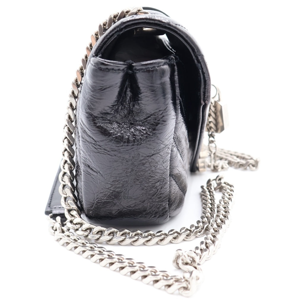 SAINT LAURENT PARIS(サンローランパリ) Quilting Chain Shoulder Bag チャーム付き キルティングチェーンショルダーバッグ ブラック 405671 405671 レディース