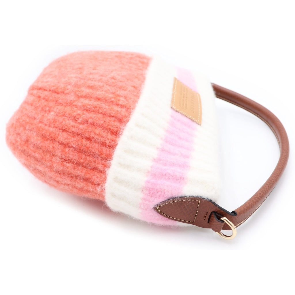 LONGCHAMP(ロンシャン) 26SS Le Pliage ニット帽 ショルダーバッグ ハンドバッグ ピンク レディース