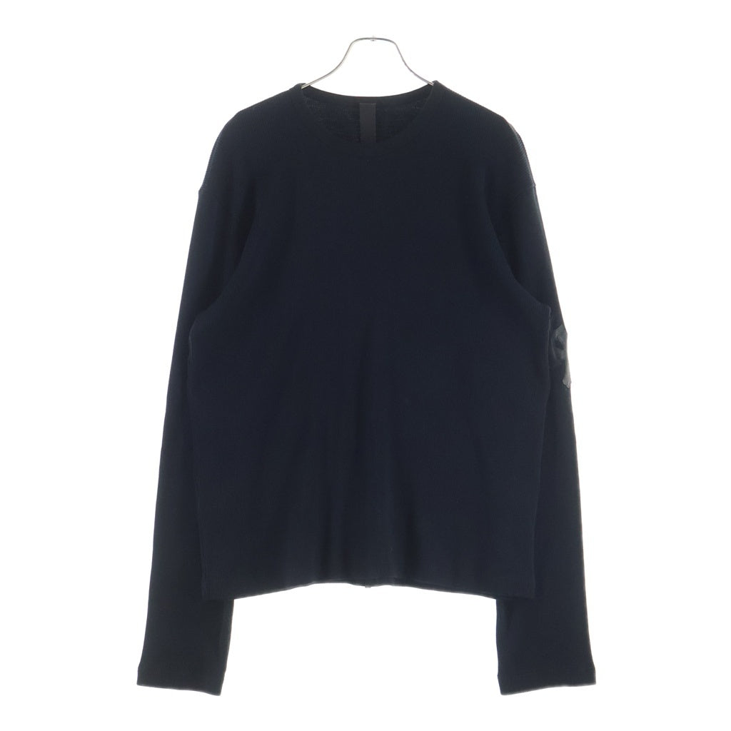 CHROME HEARTS(クロムハーツ) Y NOT クロスパッチ付きコットン長袖カットソー 長袖Tシャツ ブラック