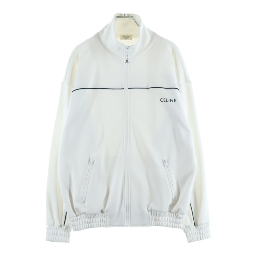 CELINE セリーヌ Track Jacket トリオンフジップ トラックジャケット ホワイト 2Y654121O CELINE(セリーヌ) Track Jacket トリオンフジップ トラックジャケット