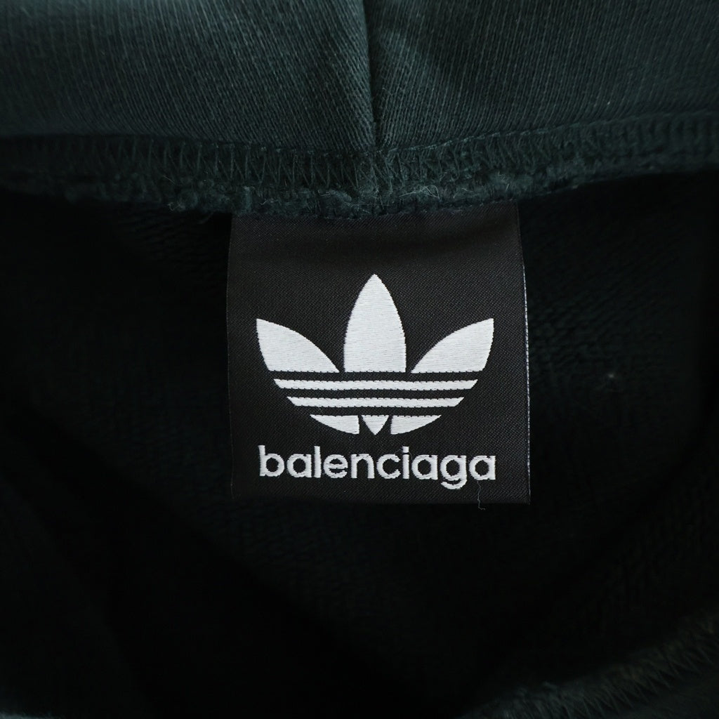 BALENCIAGA(バレンシアガ) ×adidas Large Hoodie アディダス オーバーサイズ プルオーバースウェットパーカー フーディー グリーン 712396 TNVA9 712396 TNVA9