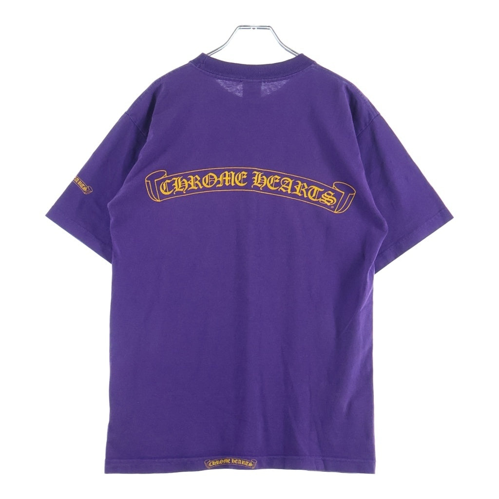 CHROME HEARTS(クロムハーツ) OLD CH T-SHIRT スクロールプリント 半袖Tシャツ パープル
