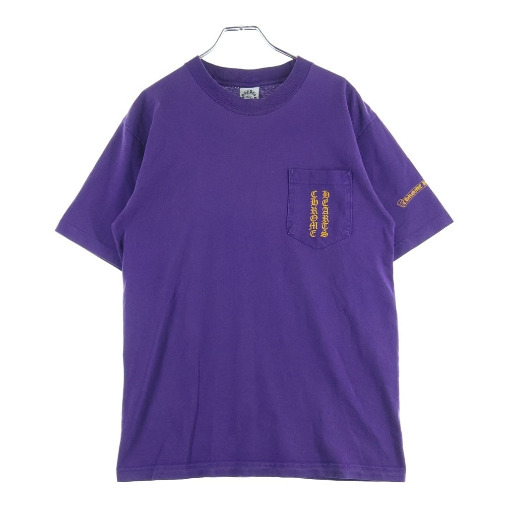 CHROME HEARTS(クロムハーツ) OLD CH T-SHIRT スクロールプリント 半袖Tシャツ パープル