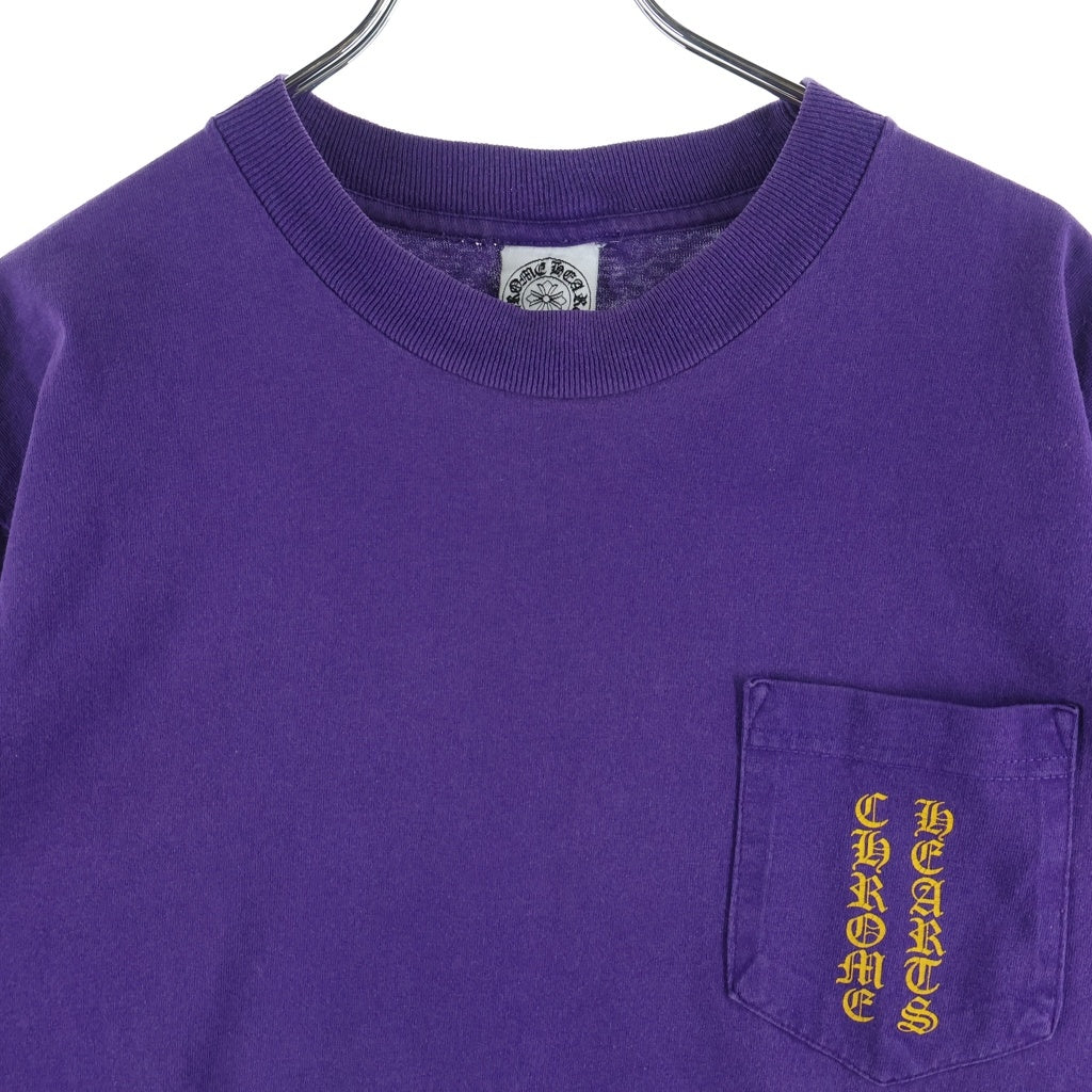 CHROME HEARTS(クロムハーツ) OLD CH T-SHIRT スクロールプリント 半袖Tシャツ パープル