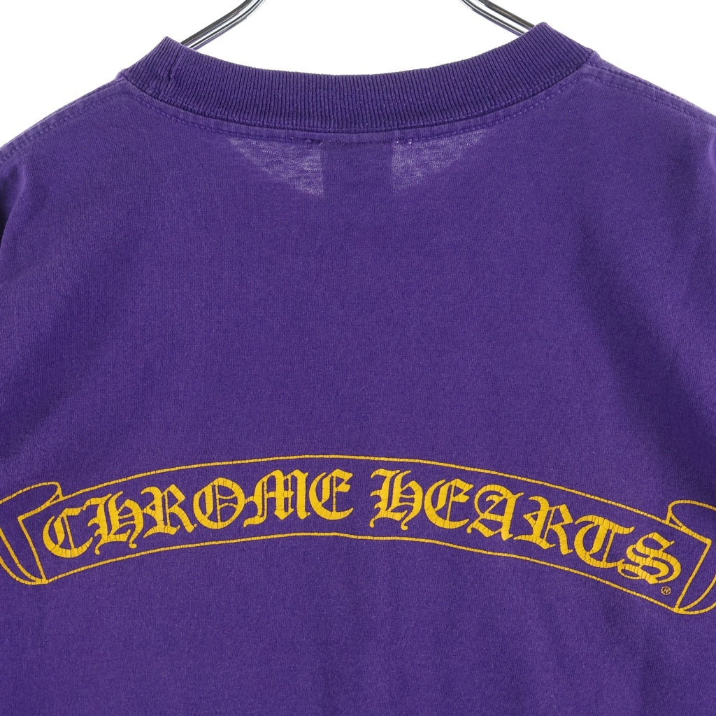 CHROME HEARTS(クロムハーツ) OLD CH T-SHIRT スクロールプリント 半袖Tシャツ パープル