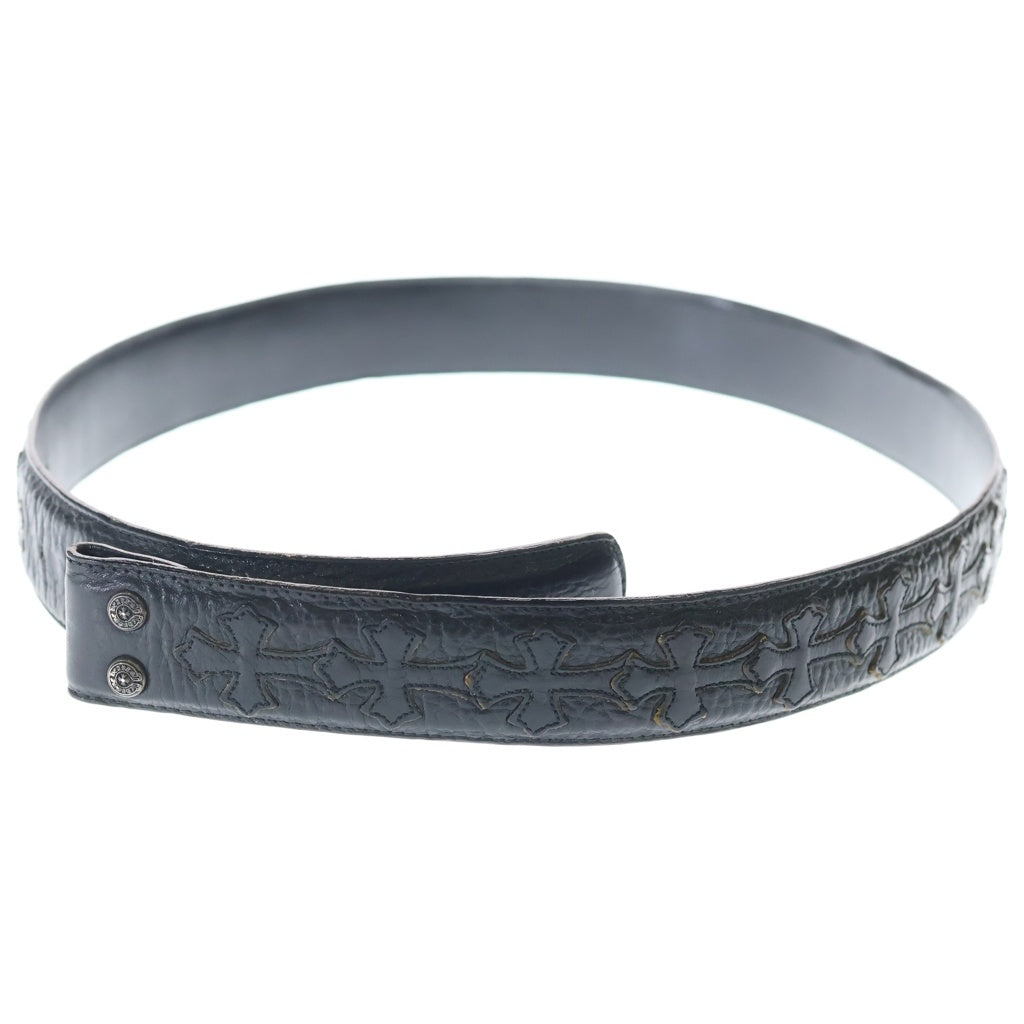 CHROME HEARTS(クロムハーツ) 1.5 STRAP CEMETERY 1.5inchセメタリークロスパッチ セメタリークロスパッチレザーベルト ブラック