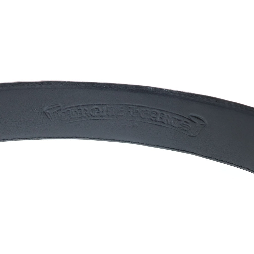CHROME HEARTS(クロムハーツ) 1.5 STRAP CEMETERY 1.5inchセメタリークロスパッチ セメタリークロスパッチレザーベルト ブラック