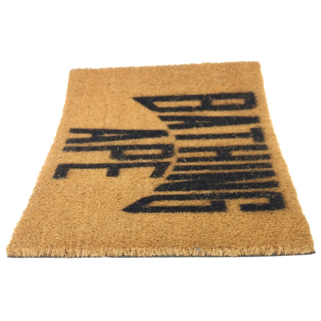 A BATHING APE(アベイシングエイプ) LOGO DOORMAT コア ロゴ ドアマット ブラウン