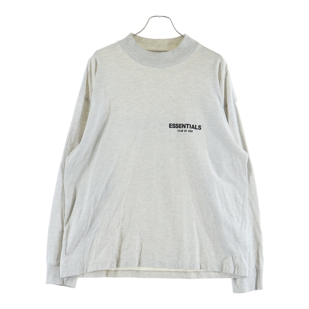 FEAR OF GOD ESSENTIALS(フィアオブゴッド エッセンシャルズ) L/S T-SHIRT フェルトロゴ 長袖Tシャツ ロンT グレー