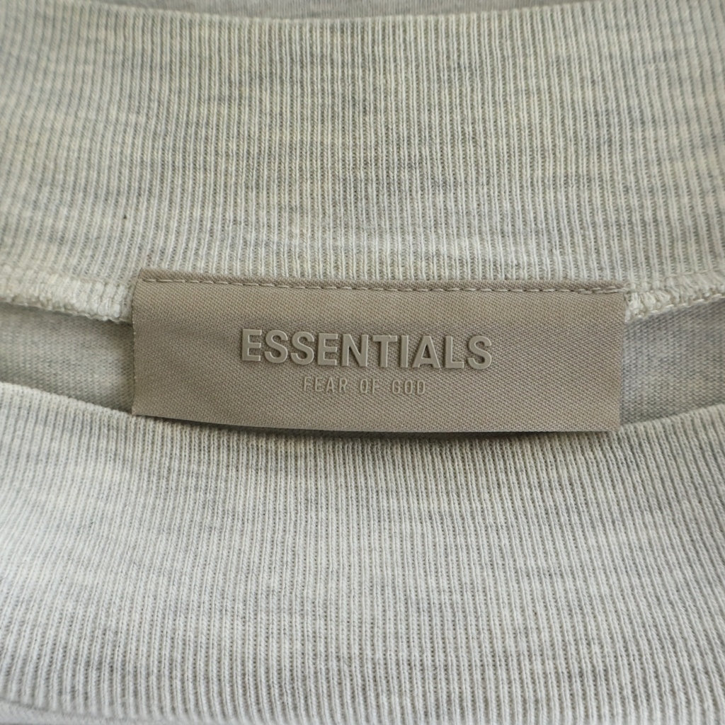 FEAR OF GOD ESSENTIALS(フィアオブゴッド エッセンシャルズ) L/S T-SHIRT フェルトロゴ 長袖Tシャツ ロンT グレー
