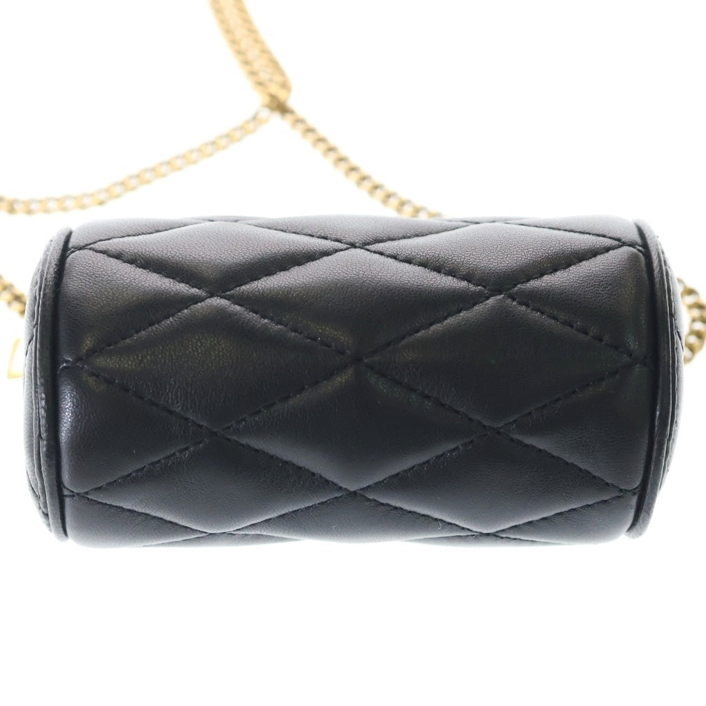 SAINT LAURENT PARIS(サンローランパリ) Sade Micro Quilting Leather Bag カサンドラ キルティングショルダーバッグ ミニポーチ ブラック 796296 レディース