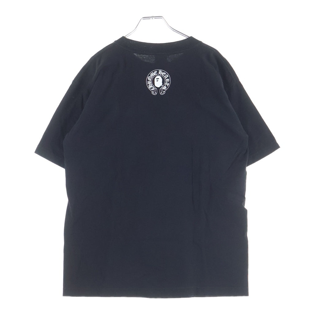 CHROME HEARTS(クロムハーツ) OLD A BATHING APE MILO T-SHIRT オールド アベイシングエイプ マイロ ホースシュー 半袖Tシャツ ブラック